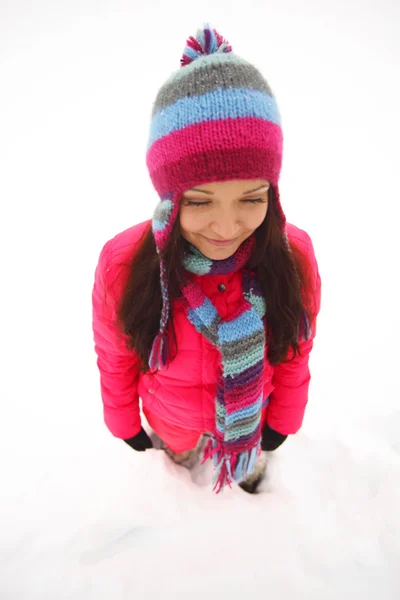 Funey zimowych dziewczyna — Zdjęcie stockowe