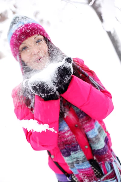 Zimní dívka — Stock fotografie