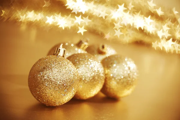 Golden christmas — Stock Photo, Image