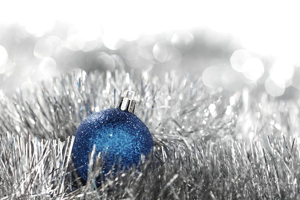 Boule de Noël bleue — Photo