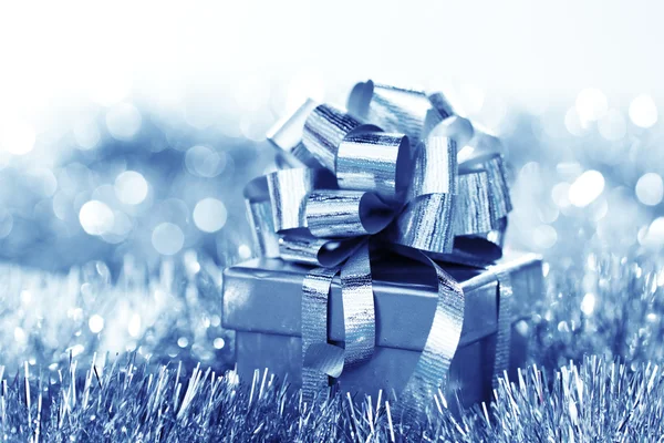 Blå julkort — Stockfoto