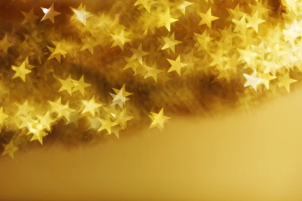 Goldener Stern Bokeh Hintergrund — Stockfoto
