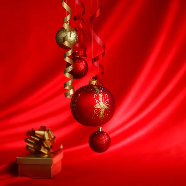 Piros karácsonyi bál — Stock Fotó