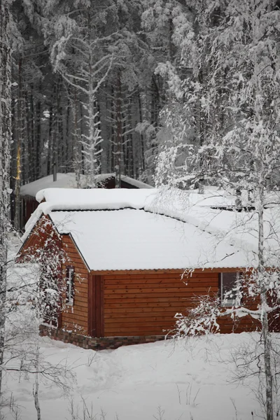Casas de inverno — Fotografia de Stock