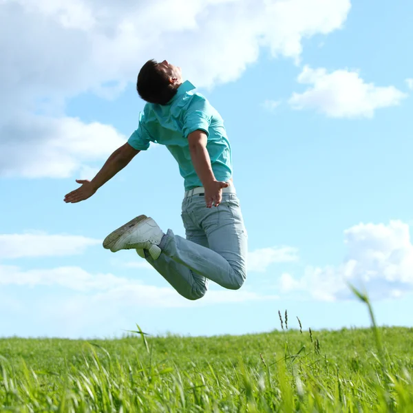 Hombre salto — Foto de Stock