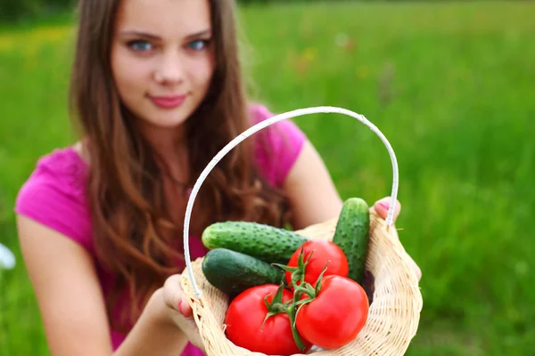 stock image Take vegetables