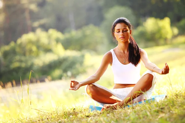 Lotus yoga — Stockfoto