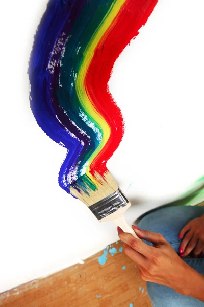 Pintura arco iris —  Fotos de Stock