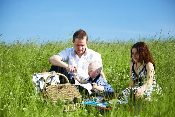 Családi piknik — Stock Fotó