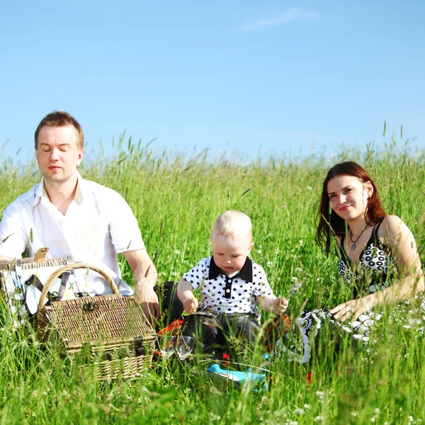 家族のピクニック — ストック写真