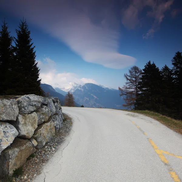 stock image Mountain road