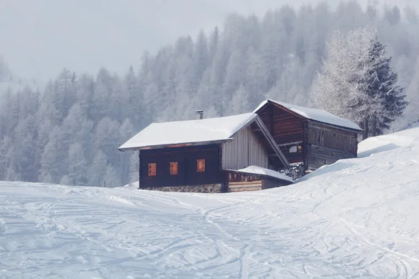 Casa de Inverno — Fotografia de Stock