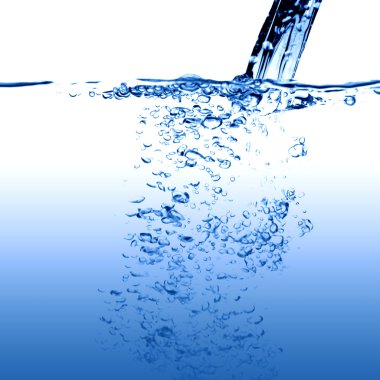 Water stream falling clipart