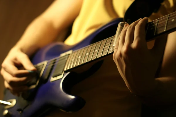 Solo na gitarze — Zdjęcie stockowe