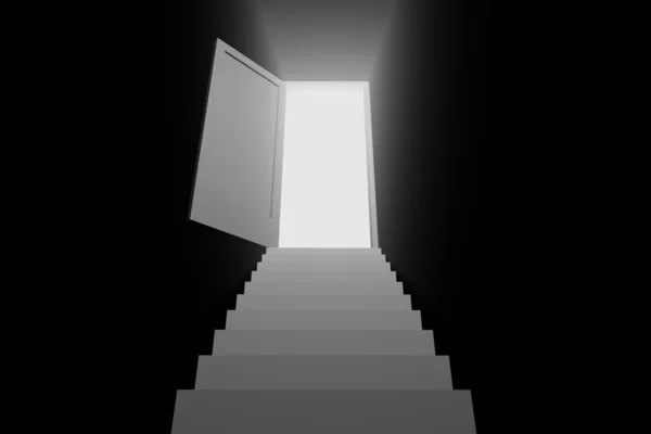 Світло двері — стокове фото
