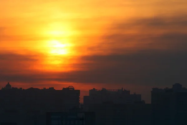 City sunset — Stock Photo, Image