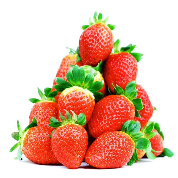 Φράουλα σωρό απομονωθεί — Φωτογραφία Αρχείου