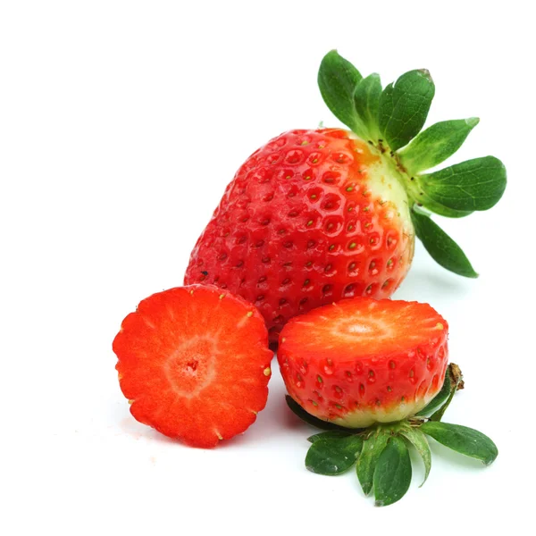 Φράουλα σε λευκό — Φωτογραφία Αρχείου