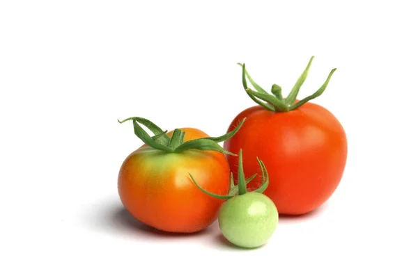 Tomat högen på vit — Stockfoto
