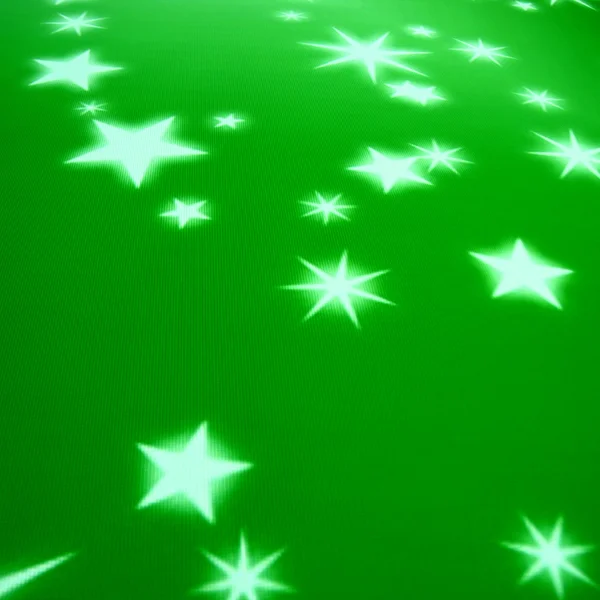 緑の星の背景 — ストック写真