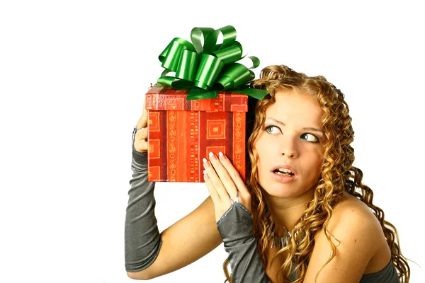 Gift in box — Stock Photo, Image