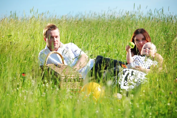 Családi piknik — Stock Fotó