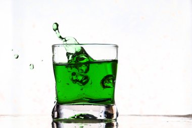 Coctail drink splash clipart