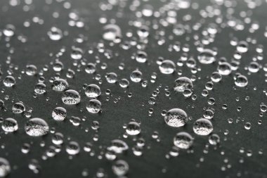 Waterdrops on gray surface clipart