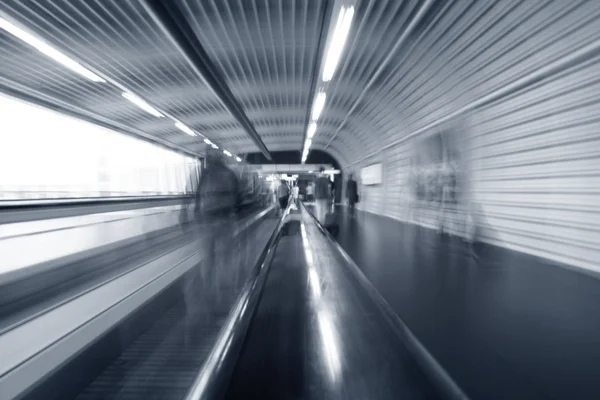 Airport moving escalator — Stock Photo, Image