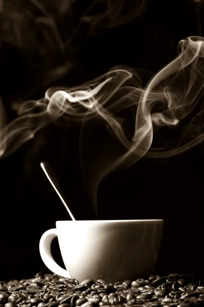 Varm morgonkaffe — Stockfoto