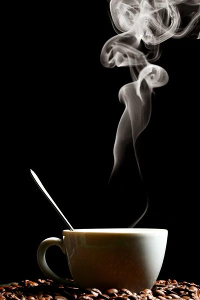 Café caliente por la mañana — Foto de Stock