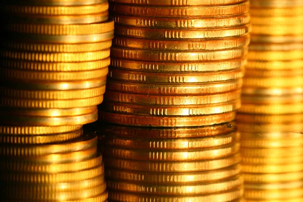 Золоті монети — стокове фото