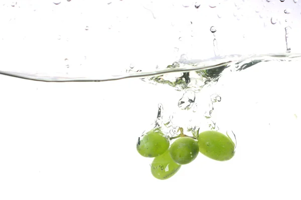 Grape water splash — Stock Photo, Image