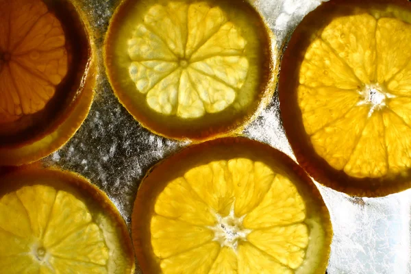 氷オレンジ — ストック写真