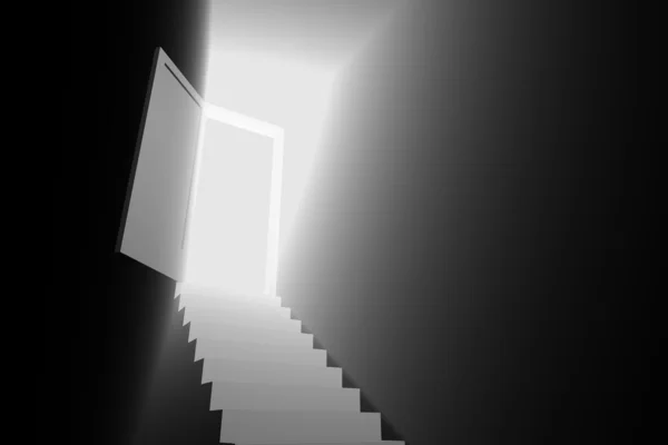 Світло двері — стокове фото