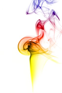 Multicolored smoke clipart