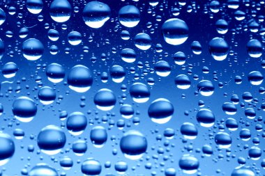 Blue waterdrops clipart