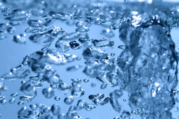 Blue water bubbles — Stock Photo, Image