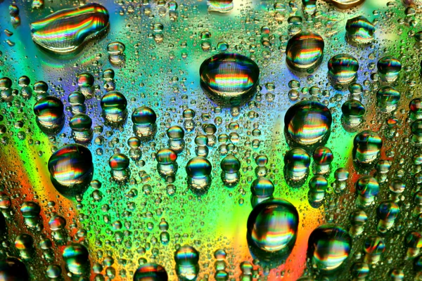 Gotas de agua multicolores — Foto de Stock