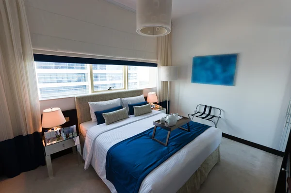 現代アパート - のインテリア ベッドルーム — ストック写真