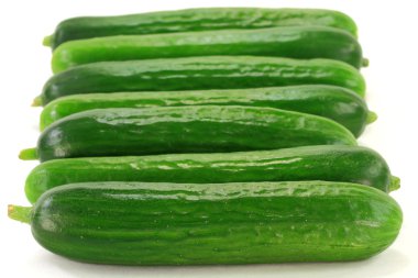 Group Baby Cucumbers. clipart