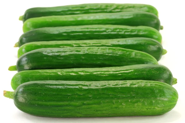Group Baby Cucumbers. — Stock Photo, Image