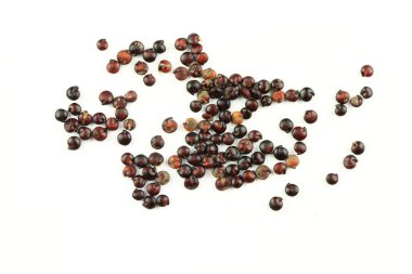 Organik siyah quinoa tohumlar yakın çekim.