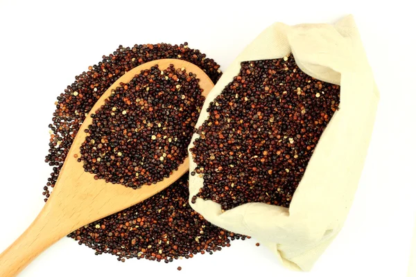 Černý organické quinoa. — Stock fotografie
