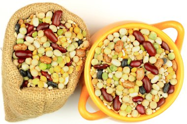 Soup Mix from fourteen legumes. clipart