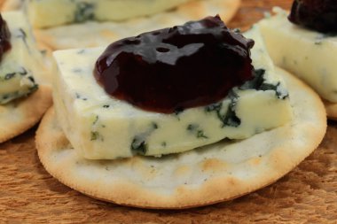 Blue Cheese Snack - Macro. clipart