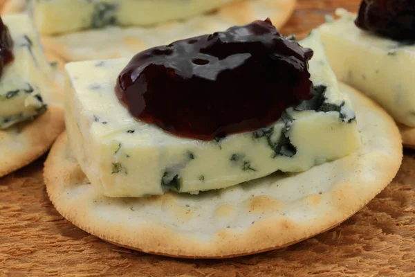 stock image Blue Cheese Snack - Macro.