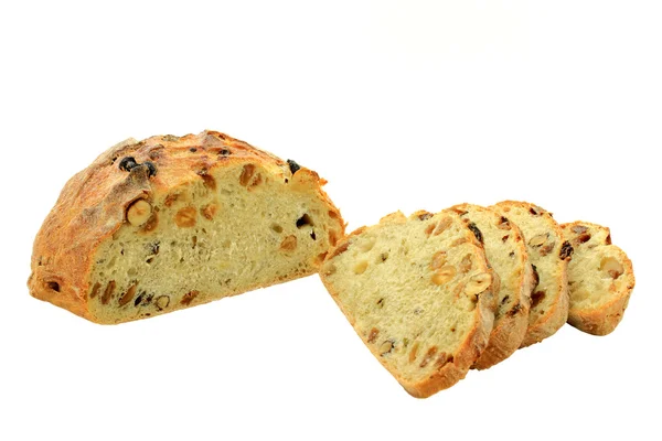 Russin, honung, hasselnöt specialitet bröd. — Stockfoto