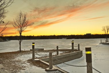 Wascana lake freezing