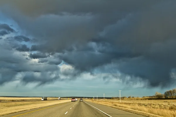 Stormiga highway — Stockfoto
